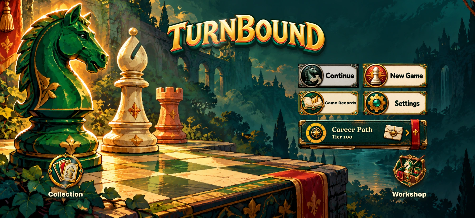 Turnbound main menu